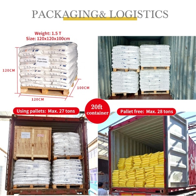 Vietnam popular thermoplastic road marking reflective paint fast delivery 10% mixed glass bead thermoplastic paint