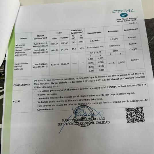 Product testing in Chile laboratory