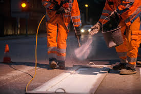 AASHTO M247 II glass beads in thermoplastic road markings, delivering enhanced nighttime safety.