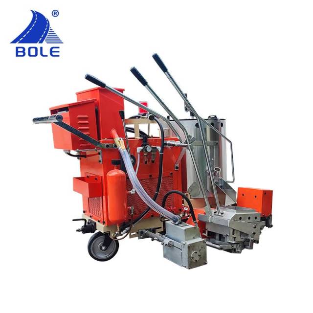 Side angle of BL-SC380 road marking machine showcasing its design and features