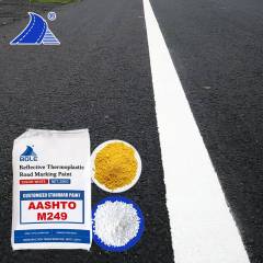 White thermoplastic road marking piant AASHTO