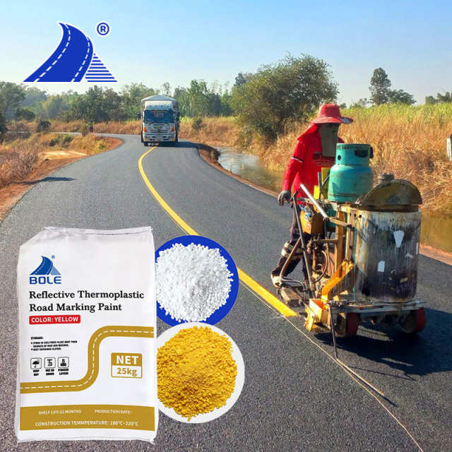 Thermoplastic road marking piant