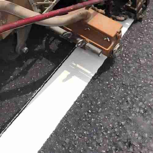 Thermoplastic Road Paint Application