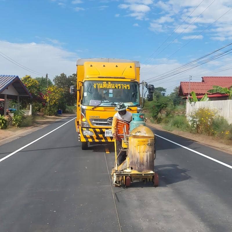 white thermoplastic road marking paint