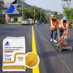 Yellow Thermoplastic Road Marking Paint at Packaging Bags