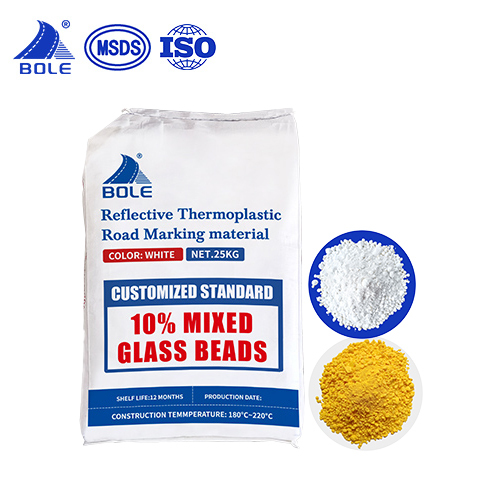 10% Mixed Glass Beads Thermoplastic Road Marking Paint with MSDS,ISO