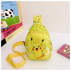 Hot Children Chest Pack Cartoon Anime Cute Poke Mon Pikachu Charmander Messenger Bags Waterproof Travel Crossbody Bags