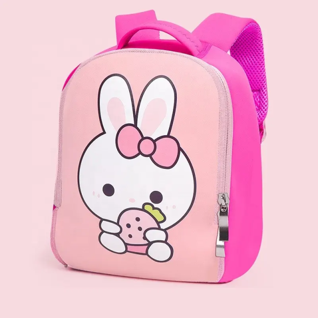 Customized Children School Bag Kindergarten Boy Cartoon Dinosaur Bag 3-8 Years Old Children SBR Diving Material Backpack