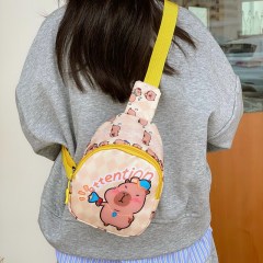 Hot Fashion Bags Cartoon Lovely Capybara Crossbody Bags Waterproof Chest Pack Anti-thief Travel Shopping Bags for Children
