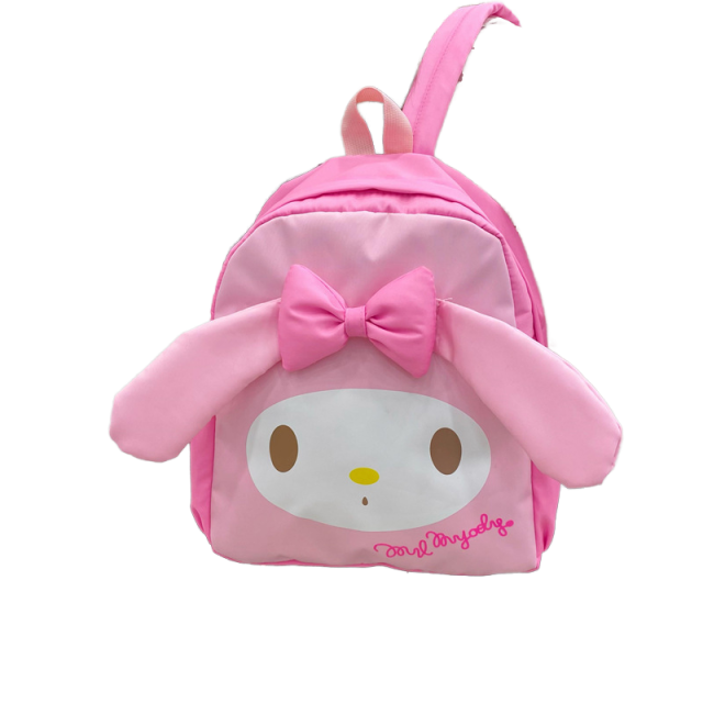 Hotsale  Pink Backpack Large Capacity Cute Kuromi Cinnamoroll Travel Bag My Melody Shoulder Bags with Dolls Gift School Use