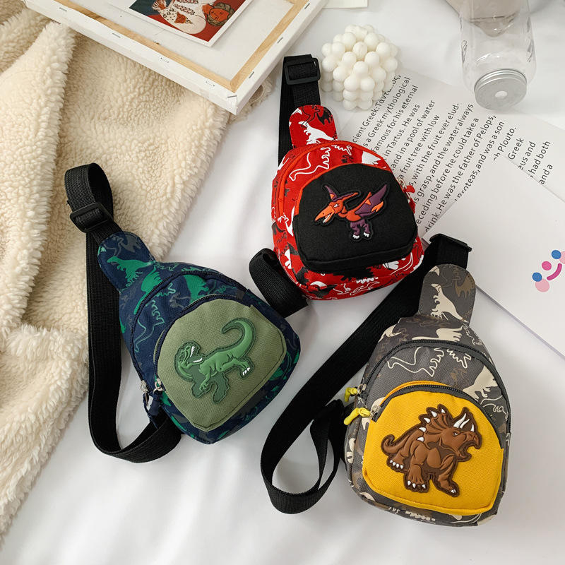 Hot New Arrivals Children's Waist Bag Boy Dinosaur Messenger Fashion Coin Purse Kids' Chest Bags