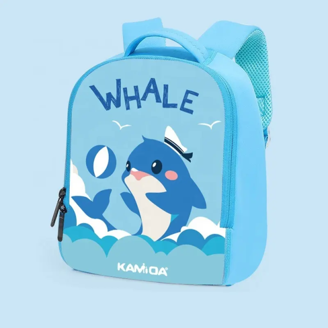Customized Children School Bag Kindergarten Boy Cartoon Dinosaur Bag 3-8 Years Old Children SBR Diving Material Backpack