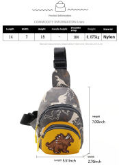 Hot New Arrivals Children's Waist Bag Boy Dinosaur Messenger Fashion Coin Purse Kids' Chest Bags