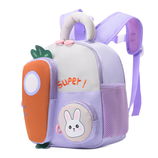 Ultra Lightweight Large Capacity Carrot School Backpack New Kindergarten Mochila Escolar with Ridge Load Reduction Protection