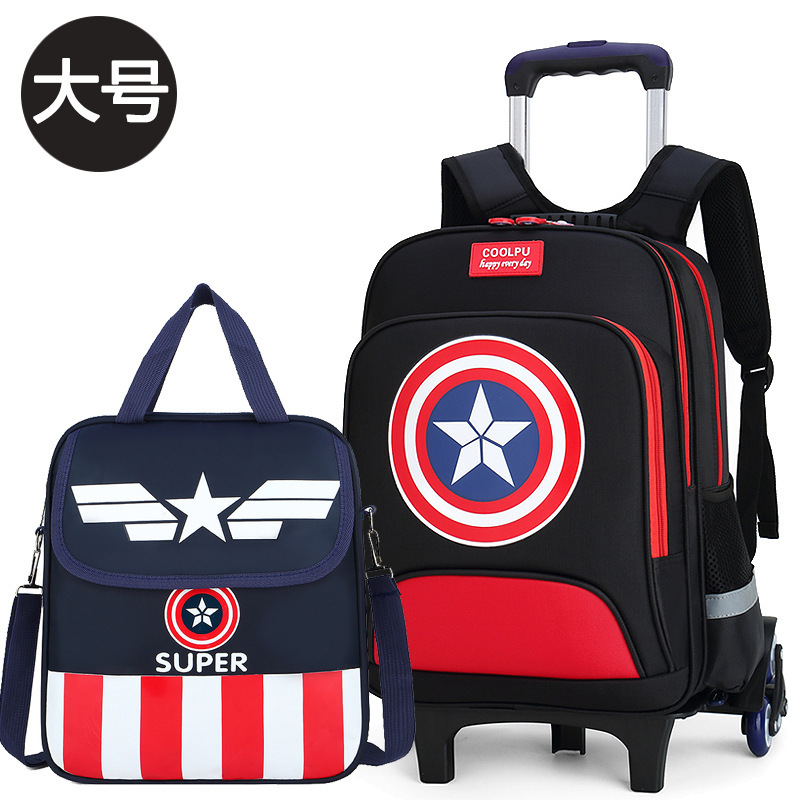 Waterproof Nylon School Bags Casual Backpack Set for Student Kit Student School Bag Backpack Boys Schoolbag Set