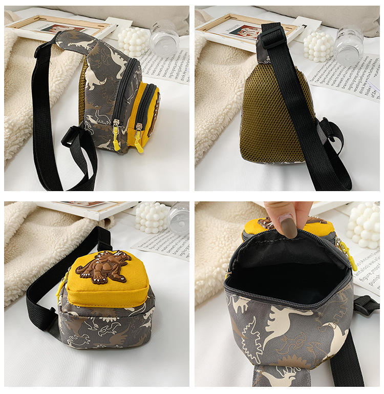 Hot New Arrivals Children's Waist Bag Boy Dinosaur Messenger Fashion Coin Purse Kids' Chest Bags