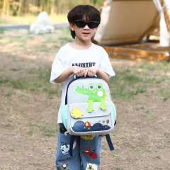 Hotselling Kindergarten Dinosaur Schoolbag Cute Boys and Girls Cartoon Animal Bag for Babies Out Going Backpack