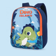 Customized Children School Bag Kindergarten Boy Cartoon Dinosaur Bag 3-8 Years Old Children SBR Diving Material Backpack