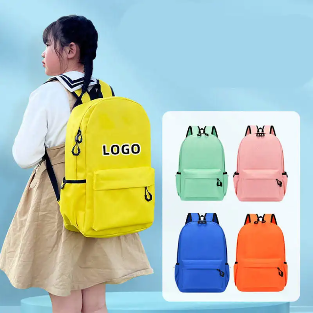 Customized Logo Size School Backpack Schoolboy Schoolgirls Book Backpack 300d Polyester School Bags