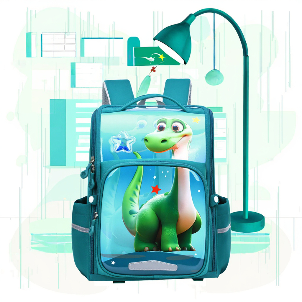Fashion Cartoon Lightweight Backpack Student School Bags with Spine Protection Mochila Escolar to Reduce Burden