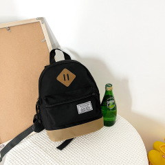 Hot New Children's Canvas Backpack Internet Popular Korean Style Kindergarten Trendy Schoolbag Boys and Girls Small Backpack