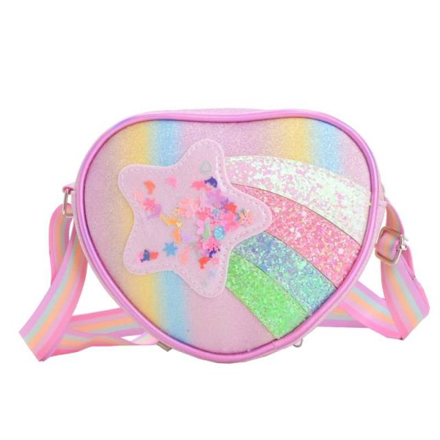 Hot New Promotional Children's Waterproof Crossbody Bag Candy Color Fashion Coin Purse with Zipper Closure for Girls