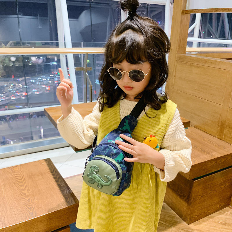 Hot New Arrivals Children's Waist Bag Boy Dinosaur Messenger Fashion Coin Purse Kids' Chest Bags