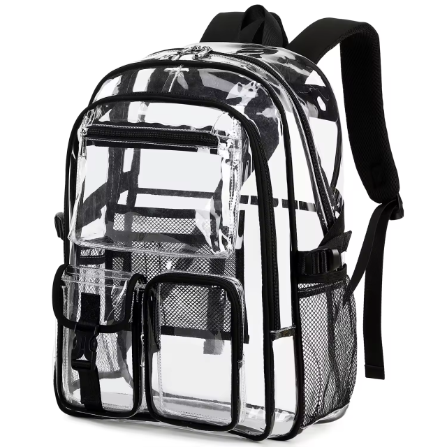 Hotselling Clear Heavy Duty PVC Transparent Cheap Fashion Student Schoolbag Children Backpack Bagpack Kids School Bags