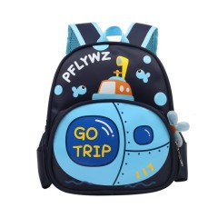 Custom New Fashion Kids Stationery Backpack Durable Canvas Cartoon School Bags for Teens