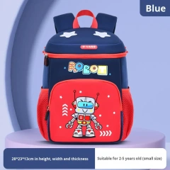 Ultra-Lightweight Robot Diving Material Kindergarten Backpack Zipper Closure Spine Protection Fashion Style Waterproof Feature