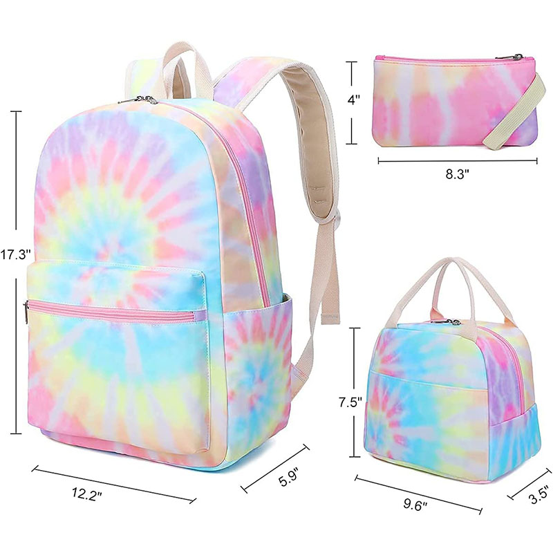 School Backpack Set Girls School Bookbag with Lunch Box Teens Girls ...