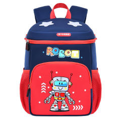 Ultra-Lightweight Robot Diving Material Kindergarten Backpack Zipper Closure Spine Protection Fashion Style Waterproof Feature
