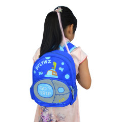 Custom New Fashion Kids Stationery Backpack Durable Canvas Cartoon School Bags for Teens