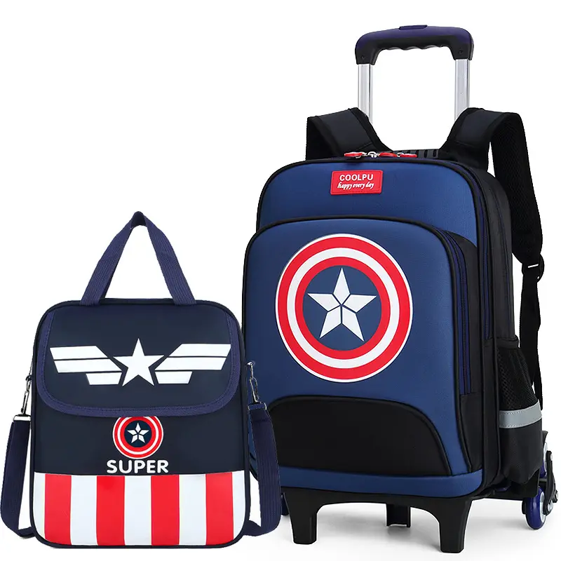 Waterproof Nylon School Bags Casual Backpack Set for Student Kit Student School Bag Backpack Boys Schoolbag Set