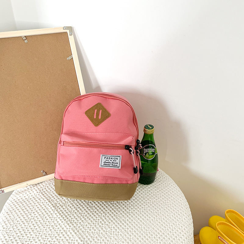 Hot New Children's Canvas Backpack Internet Popular Korean Style Kindergarten Trendy Schoolbag Boys and Girls Small Backpack
