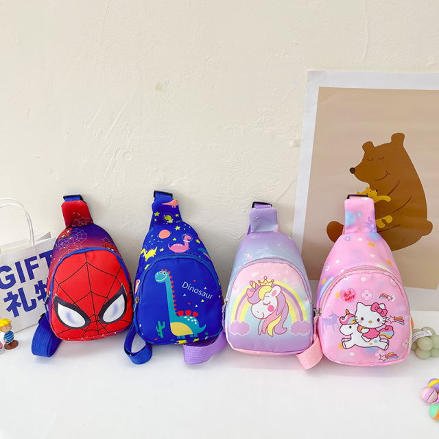 New Children's Bag Boys and Girls Small Backpack Fashionable Cartoon Shoulder Crossbody Bag