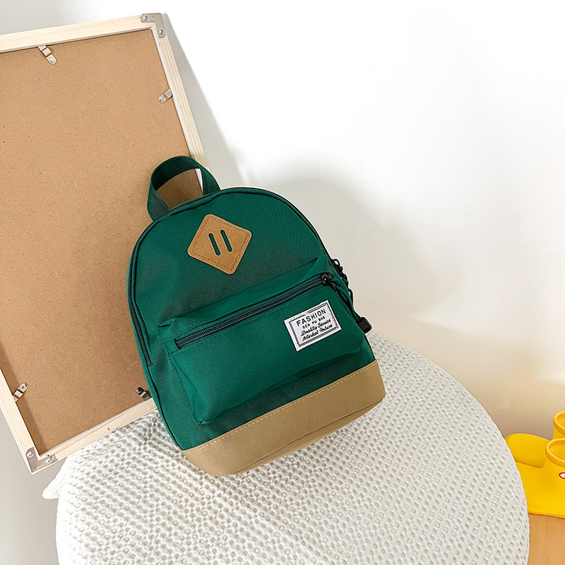 Hot New Children's Canvas Backpack Internet Popular Korean Style Kindergarten Trendy Schoolbag Boys and Girls Small Backpack