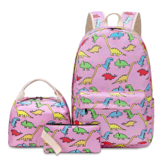 Wholesale Waterproof School Bag Set Kids Bagpack 3-piece Backpack With Lunch Bag for Boys Teenagers