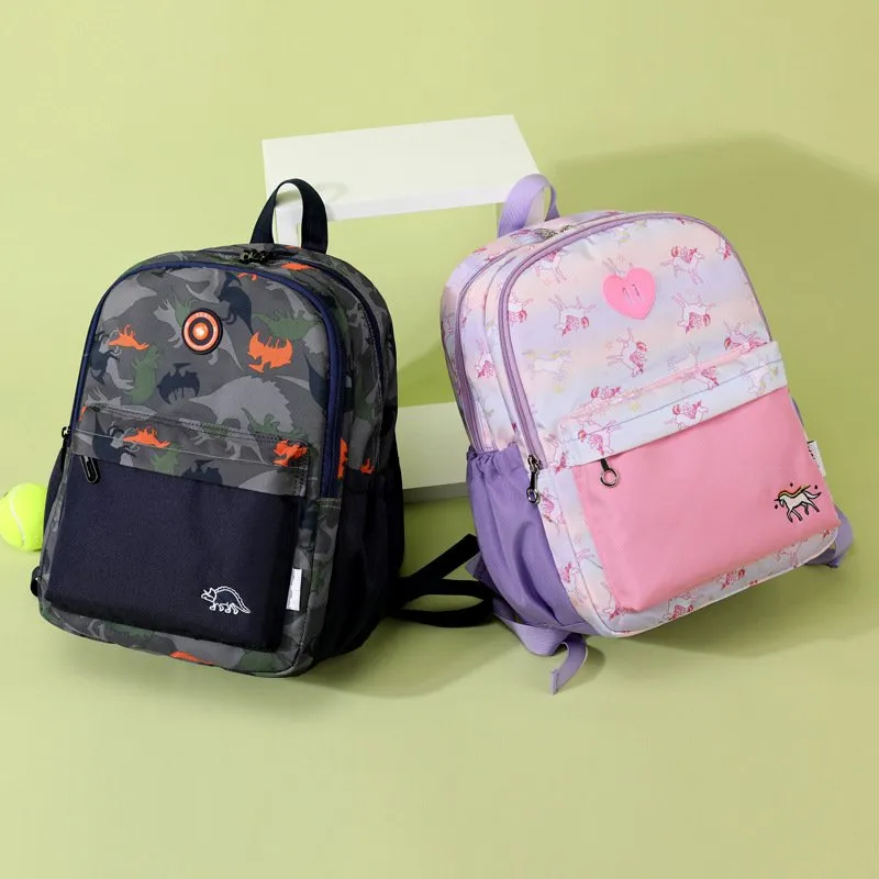 Kids School Bags Children Cute Backpack Print Resistant Sweet Dinosaur Unicorn Cartoon Unisex Women's Backpacks Western Backpack