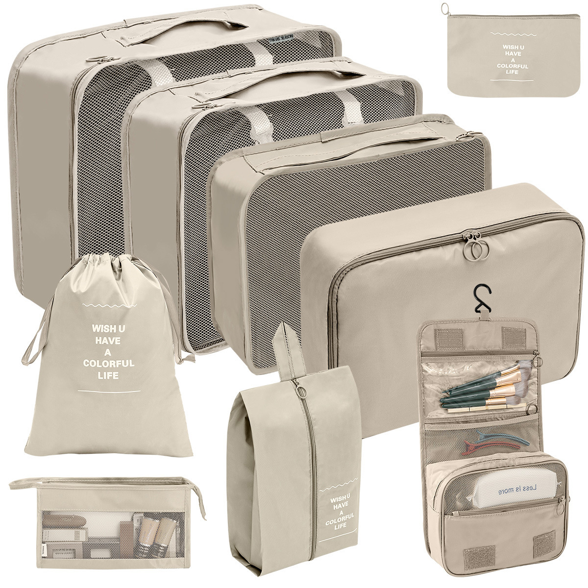 Wholesale Custom Clothes Travel Luggage Foldable Packing Storage Box Organizers for Travel Accessories