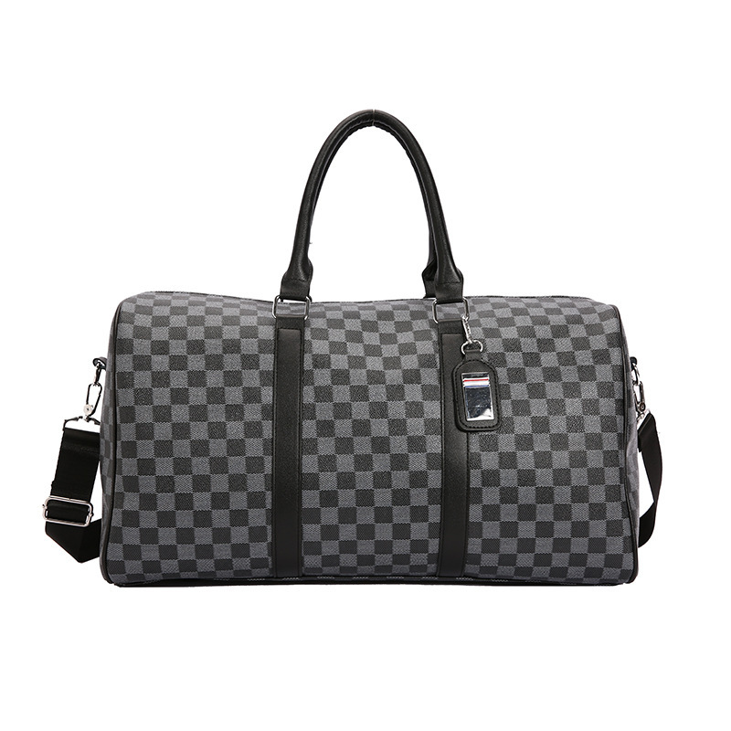 Wholesale Custom Designer Waterproof PU Luggage Luxury Sport Travel Gym Duffle Bag with Zipper Closure Trending Big Bag