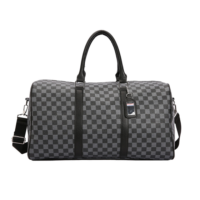 Wholesale Custom Designer Waterproof PU Luggage Luxury Sport Travel Gym Duffle Bag with Zipper Closure Trending Big Bag