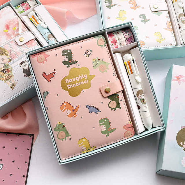 Hot Sale School Supplies Stationary Cute College Student Gift Journal  Box Notebook Magnetic Buckle Diary
