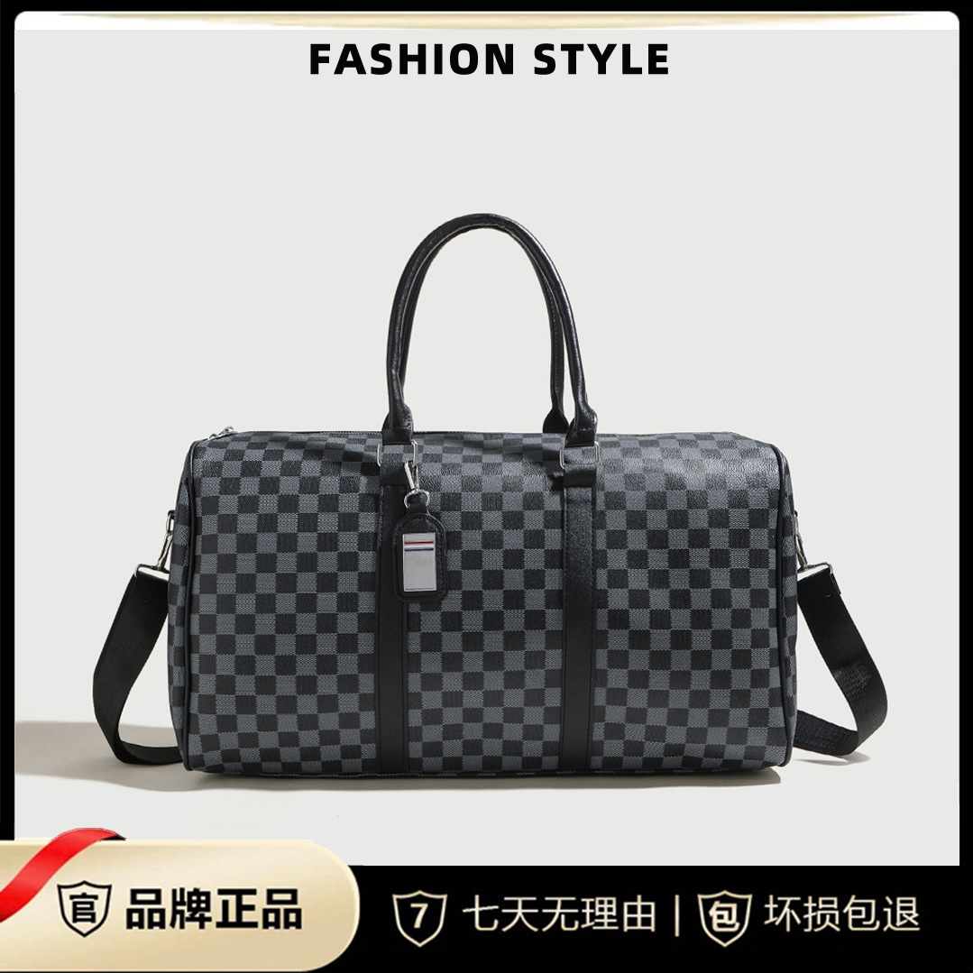 Wholesale Custom Designer Waterproof PU Luggage Luxury Sport Travel Gym Duffle Bag with Zipper Closure Trending Big Bag