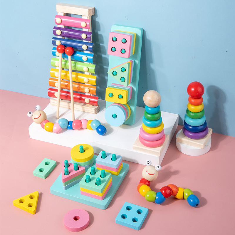 Multiple Styles Kid's Early Learning Educational Toys Wooden Montessori Toys Kids Intellectual Development Toy