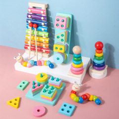Multiple Styles Kid's Early Learning Educational Toys Wooden Montessori Toys Kids Intellectual Development Toy