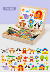 2021 Custom Wooden Toy 3d Magnetic Jigsaw Puzzle for Kids