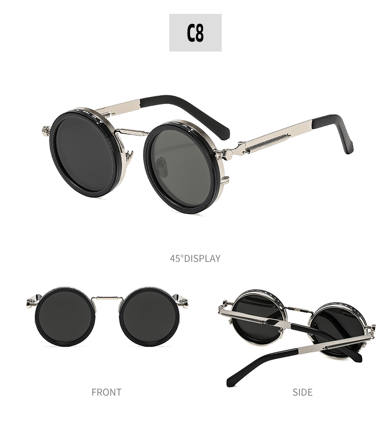 Hot High Quality Round Polarized Brightness Adjustable Sunglasses Aperture ND Filter Tint Adjustment Sunglasses with Camera Lens