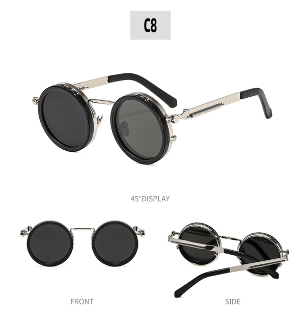 Hot High Quality Round Polarized Brightness Adjustable Sunglasses Aperture ND Filter Tint Adjustment Sunglasses with Camera Lens