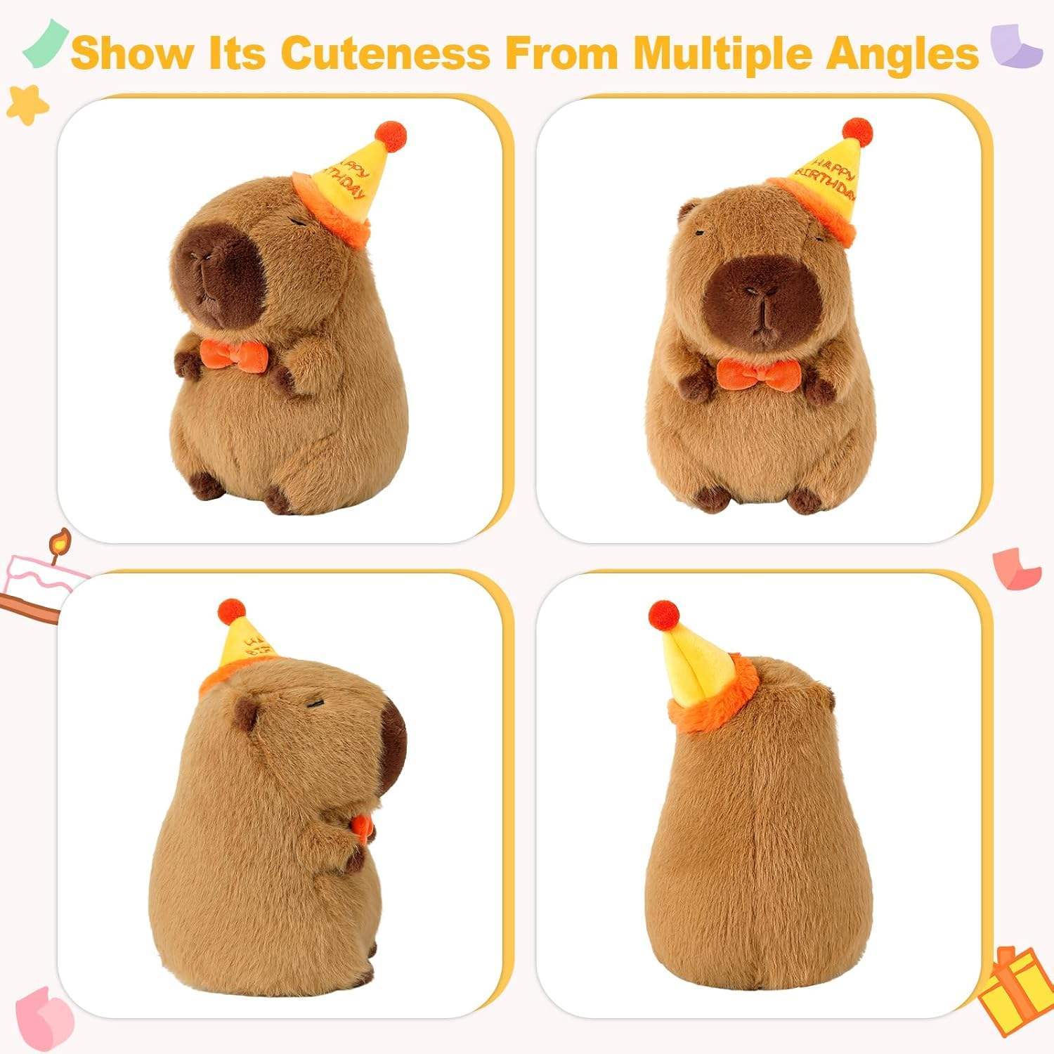 Cute Capybara Plush Stuffed AnimalsToys Speelgoed Best Verkopende 13 Inch Cartoon Custom Baby Geschenken
